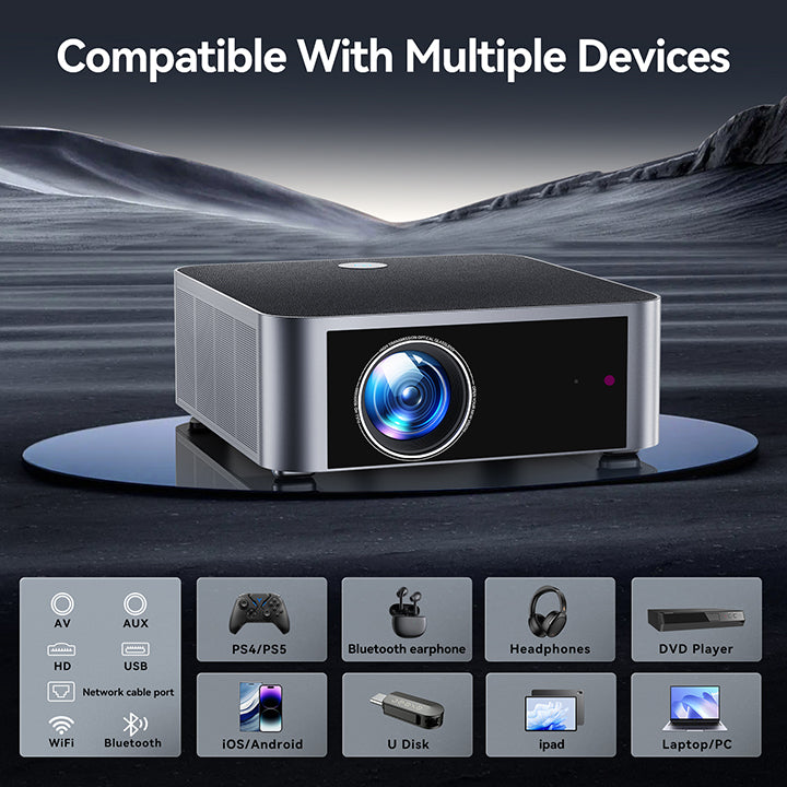 HYTOBP Y3/Y6 Home Theater 4K Projector